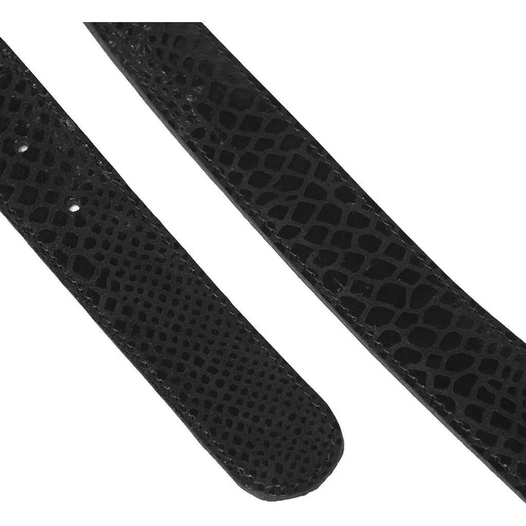 Beautiful belt / 16380 - Black Croco