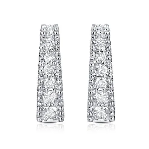 Beautiful Diamond Luxe Huggies Earrings
