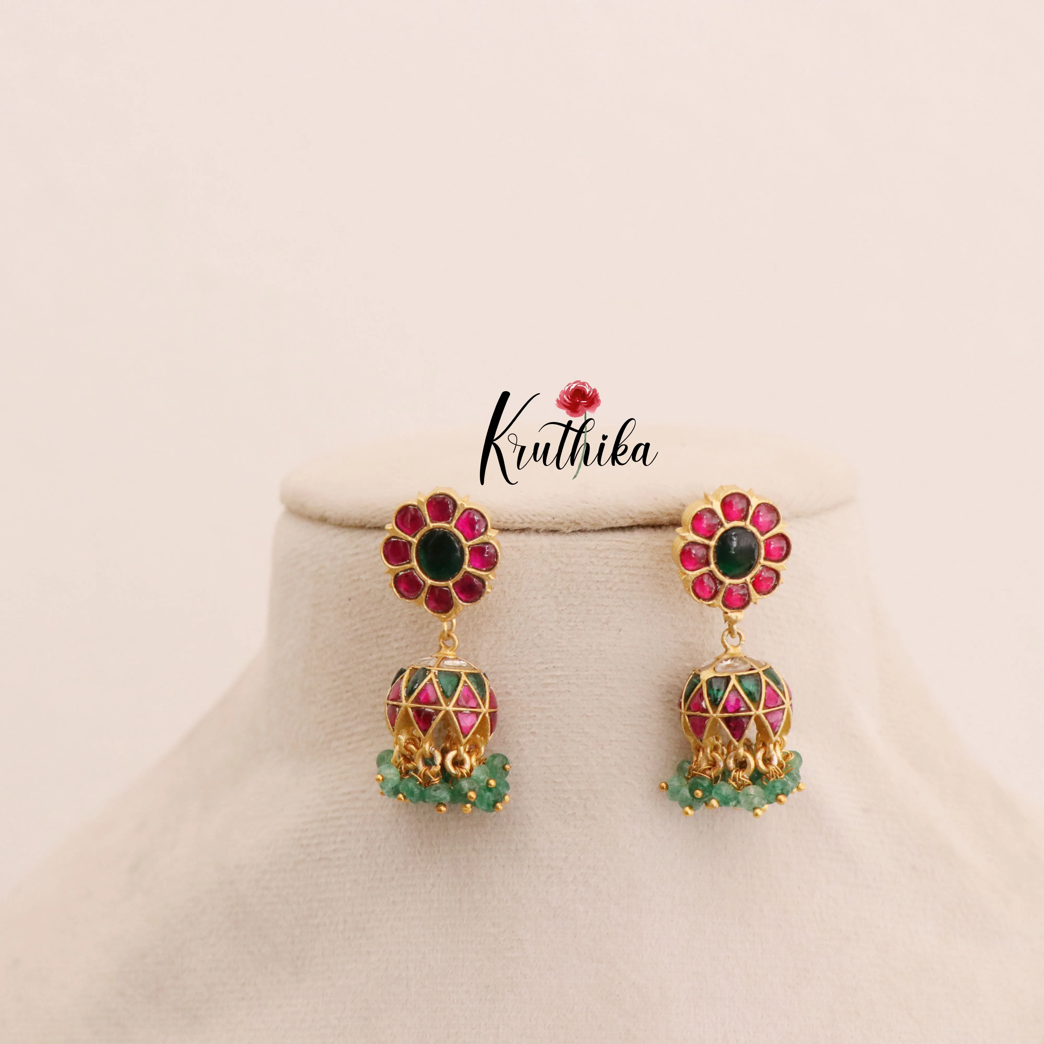 Beautiful Jadau Jhumkas E448