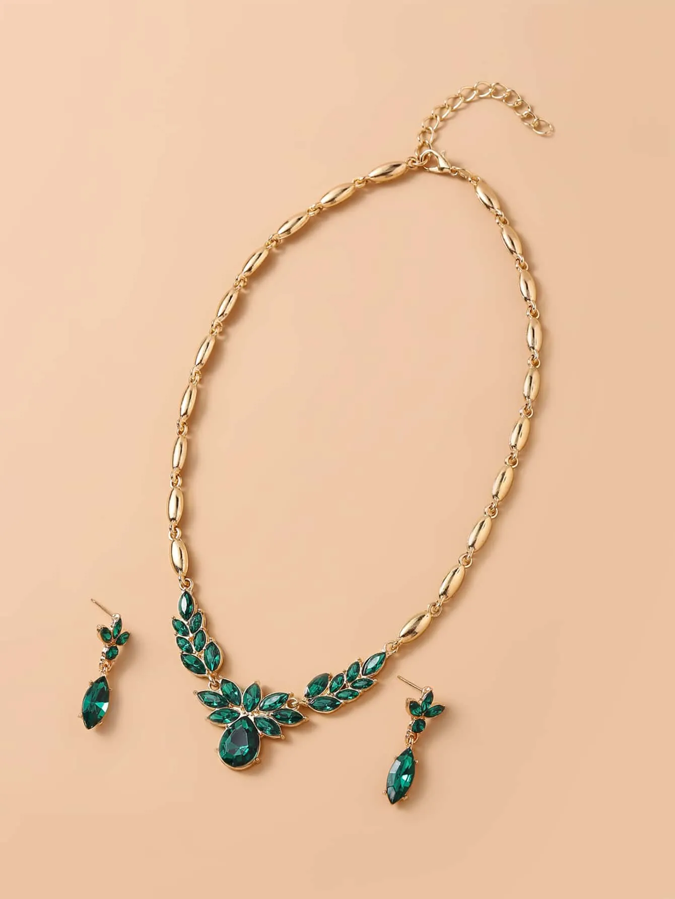 Beautiful Water Drop Pendant & Necklace & Earrings Jewelry Set Jewelry Gift for