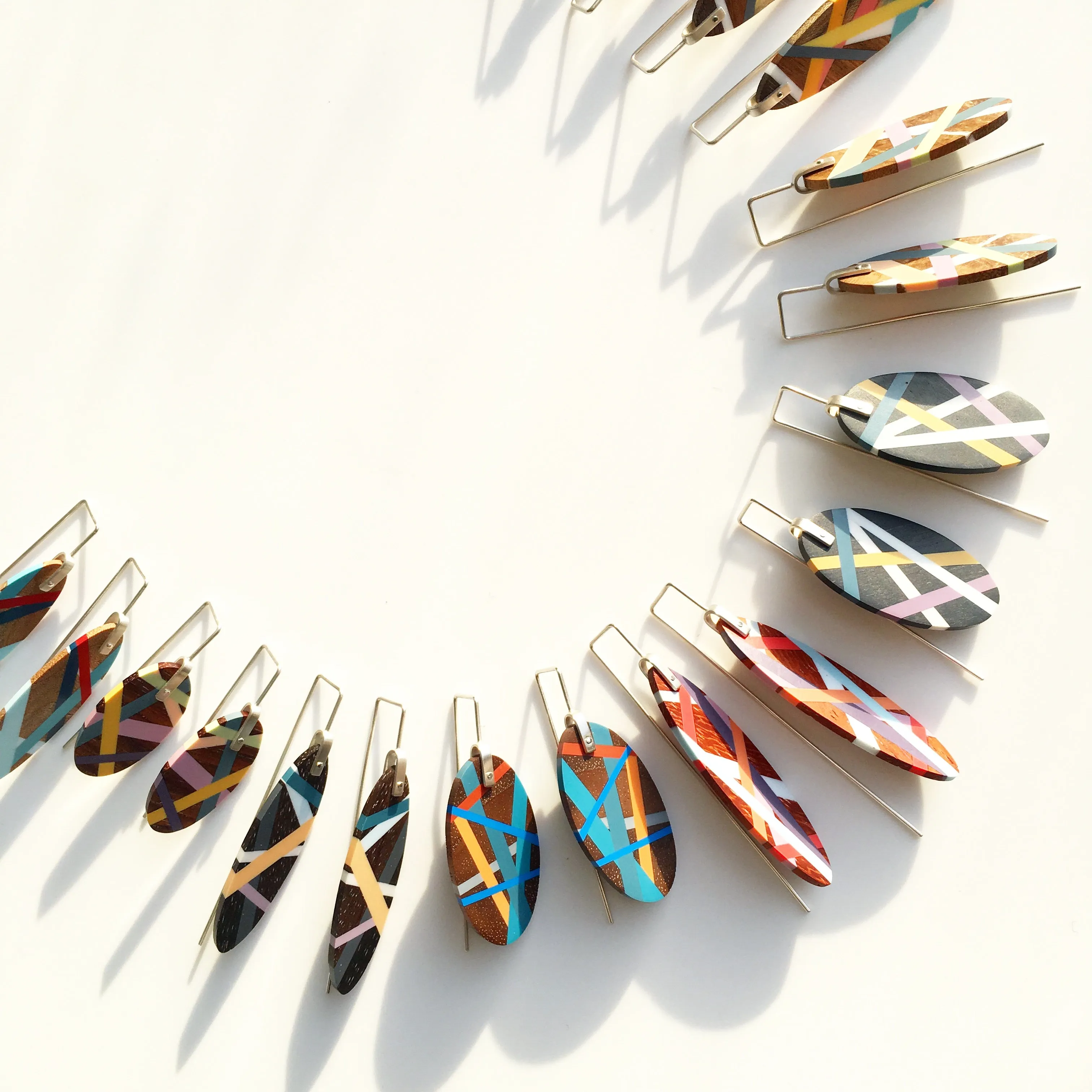 Bird of Paradise Wooden Stud Earrings