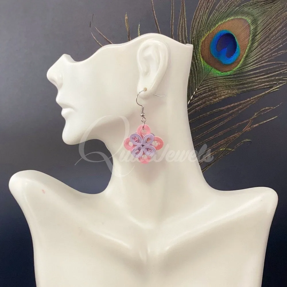 Cute multiple color small Flower Earrings