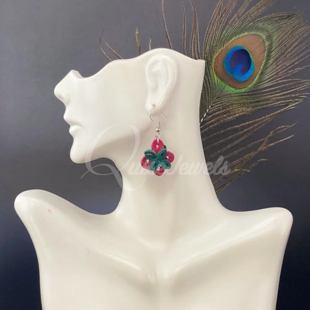Cute multiple color small Flower Earrings