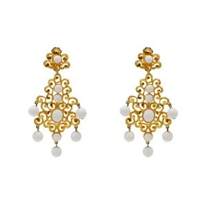 Earrings Anastasia in White