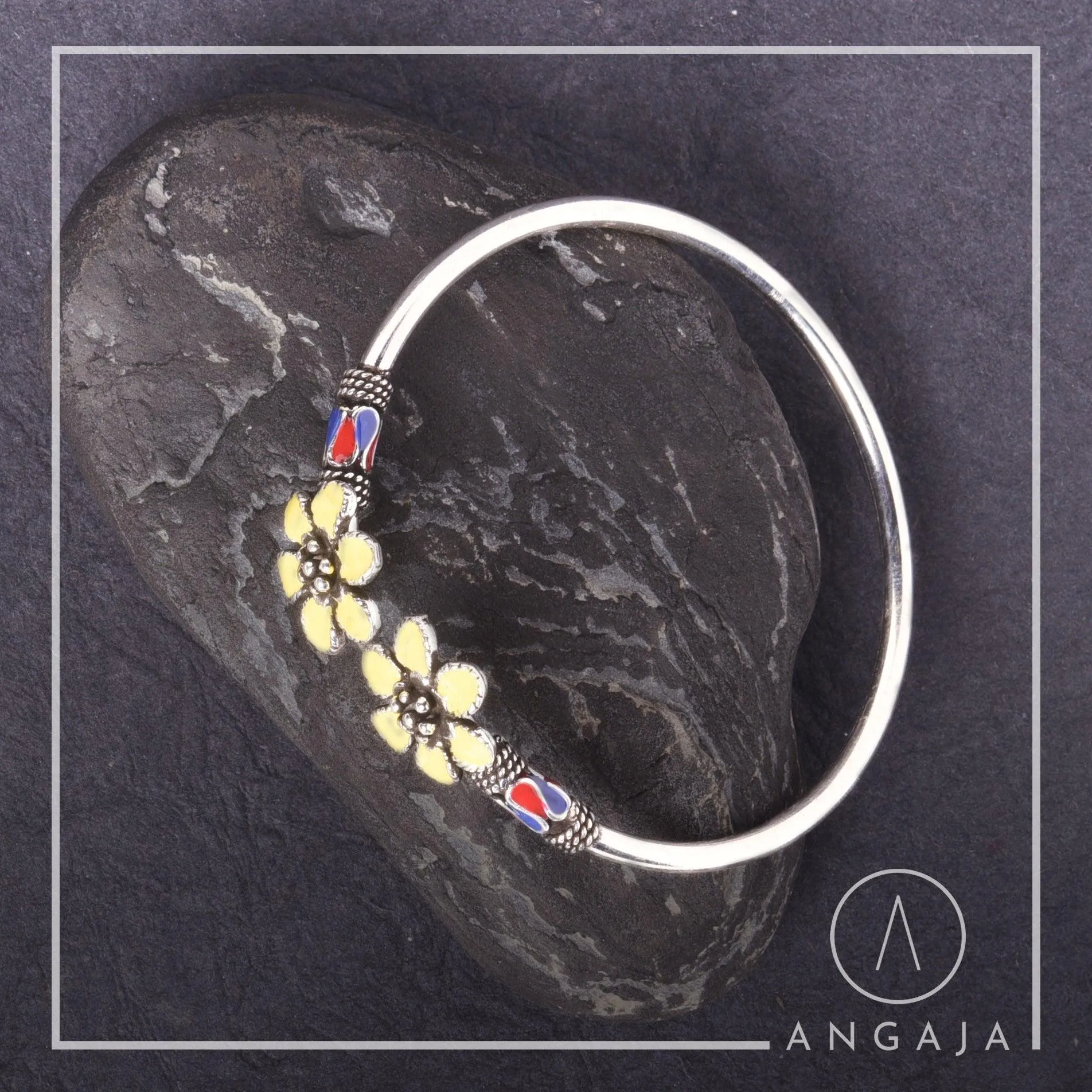 Enamel Silver Bracelet