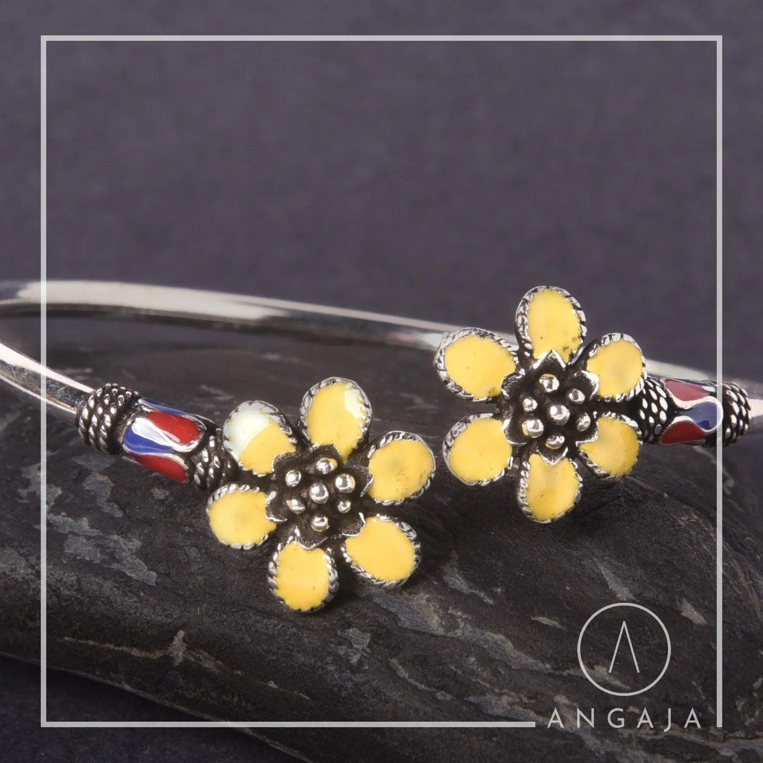 Enamel Silver Bracelet