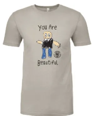 Forging Forward "You Are Beautiful" Full Color T-Shirt - Sand