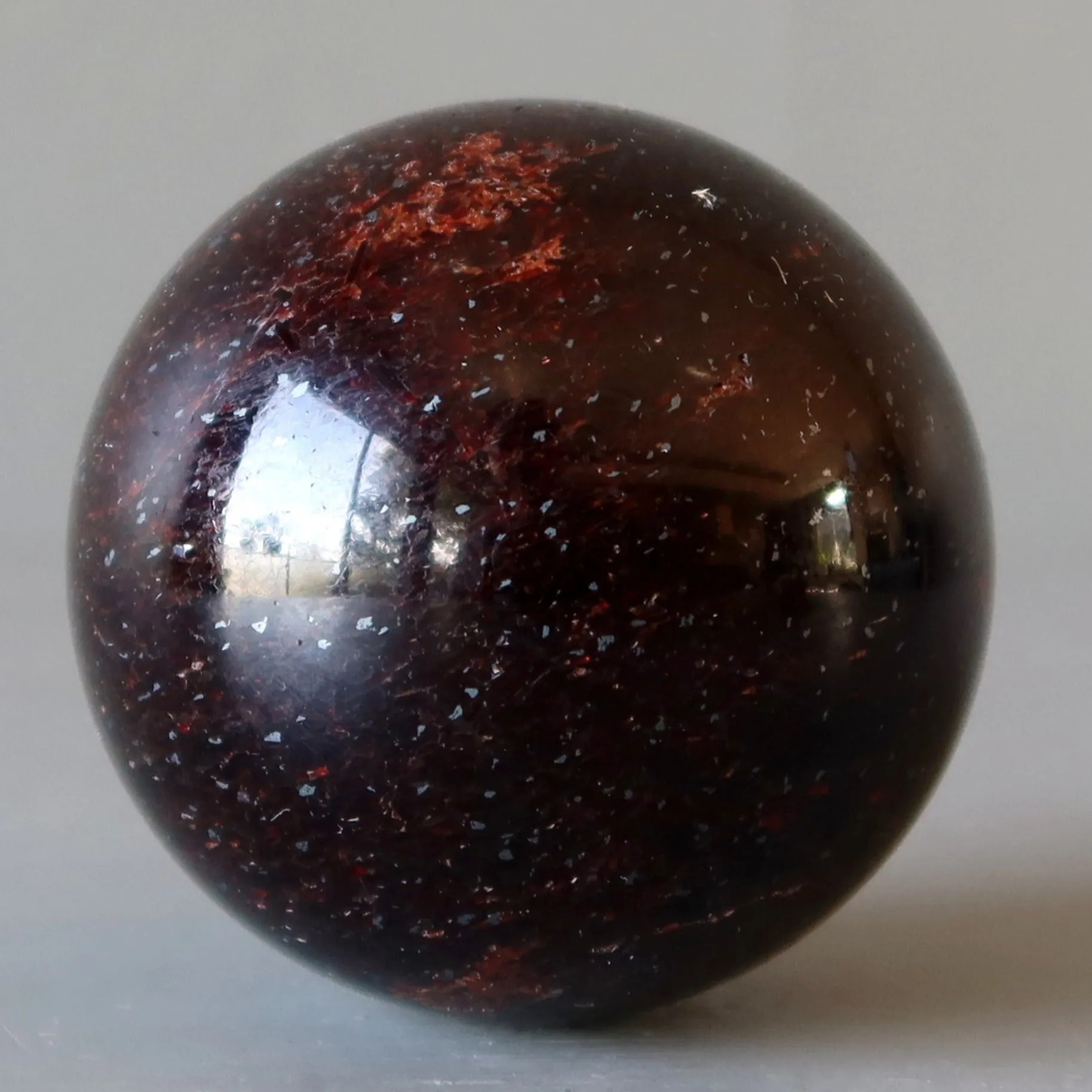 Garnet Sphere Magnificent Mica Crystal Ball
