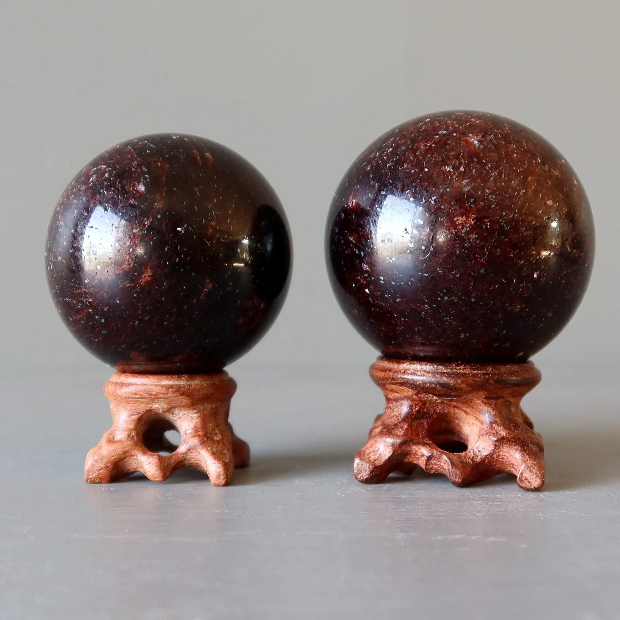 Garnet Sphere Magnificent Mica Crystal Ball