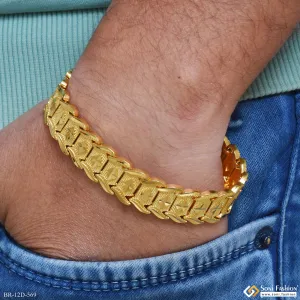 Golden Color Stainless Steel Bracelet for Men - Style D569