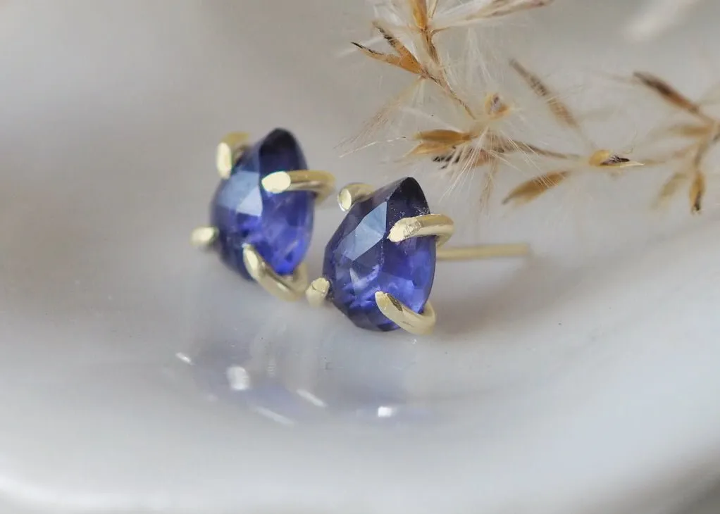 Libra Claw Stud Earrings - Gold Filled