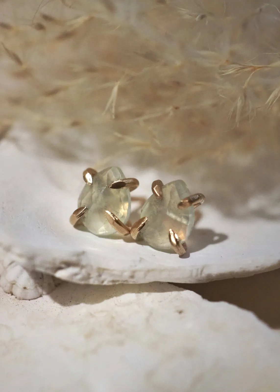 Libra Claw Stud Earrings - Gold Filled