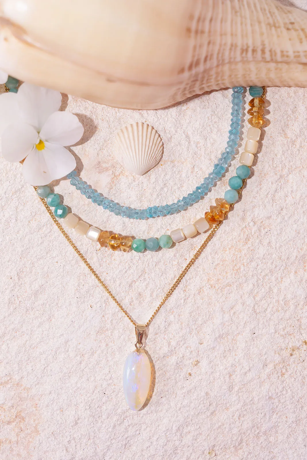 Necklace Gemstone Summer by the Sea