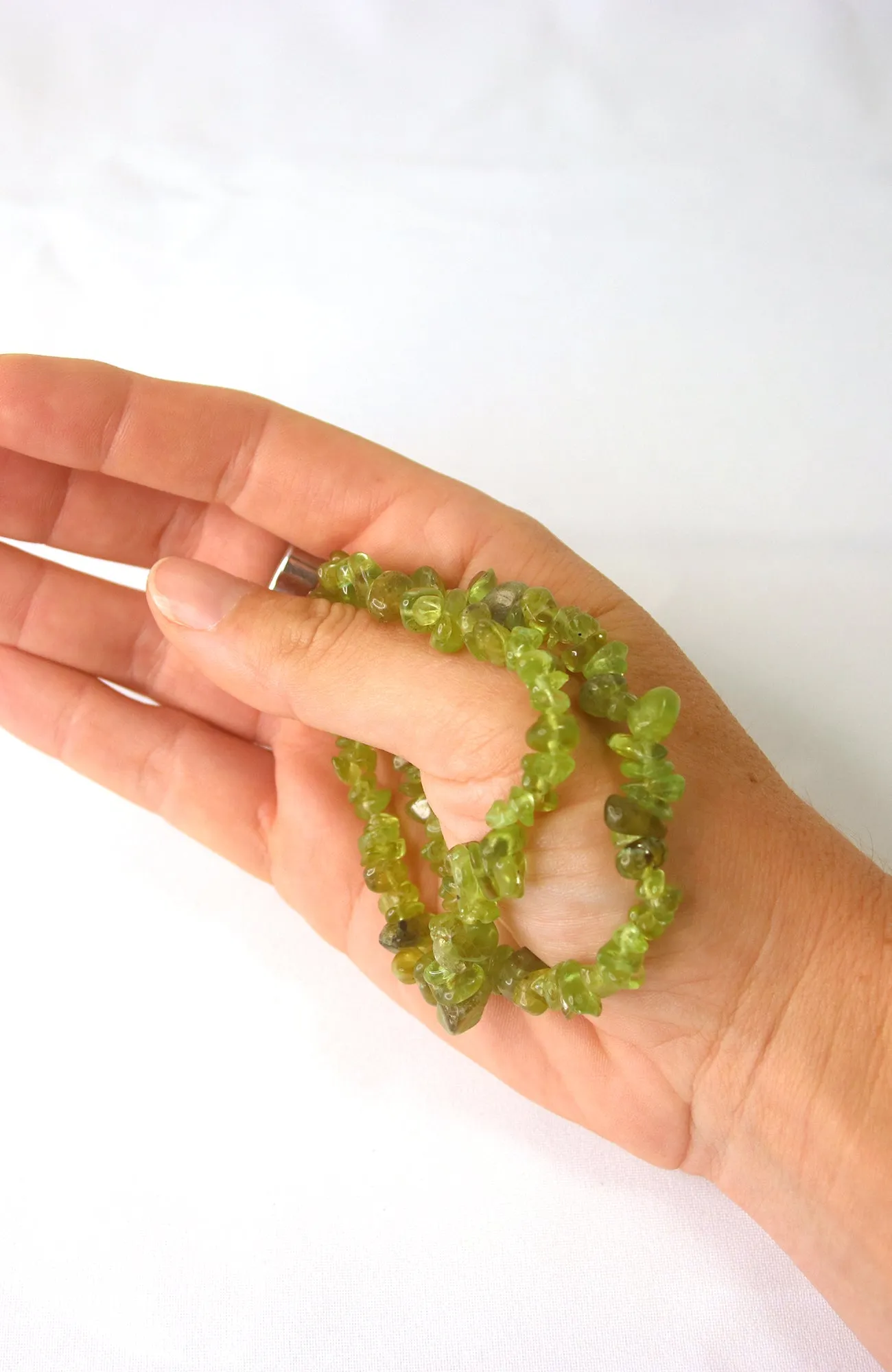 Peridot Chip Bracelet
