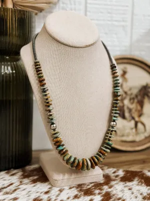 Prairie Moon Turquoise Slab Necklace