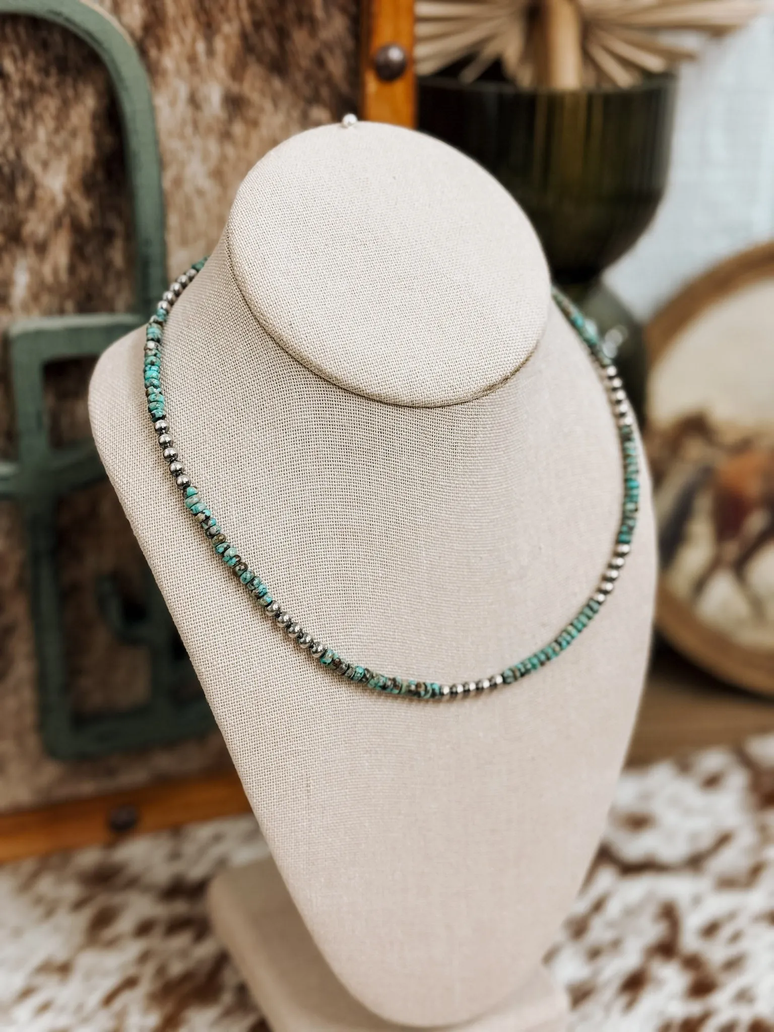 River Bend Turquoise & Pearl Necklace