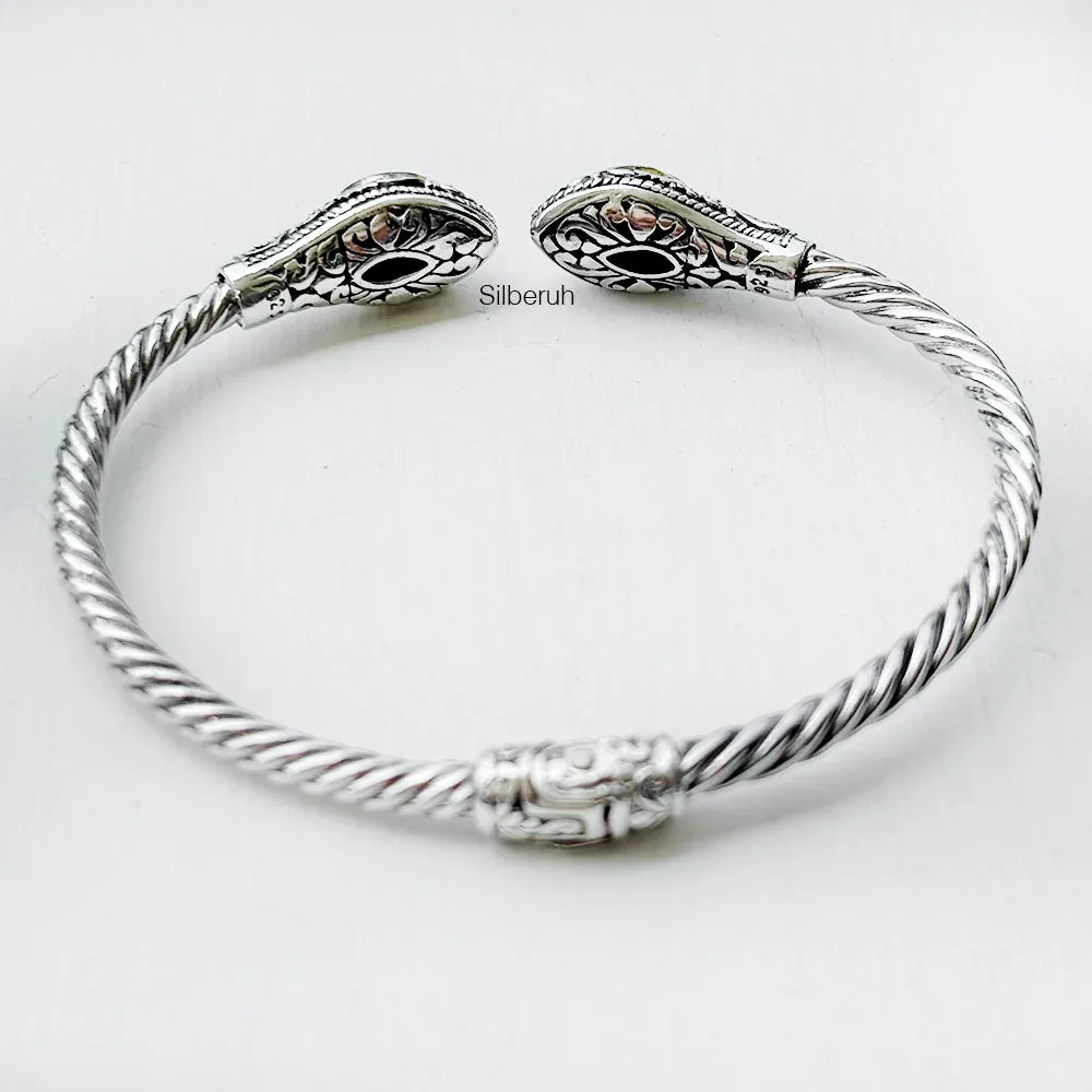 Silver Gold Intricate Kada