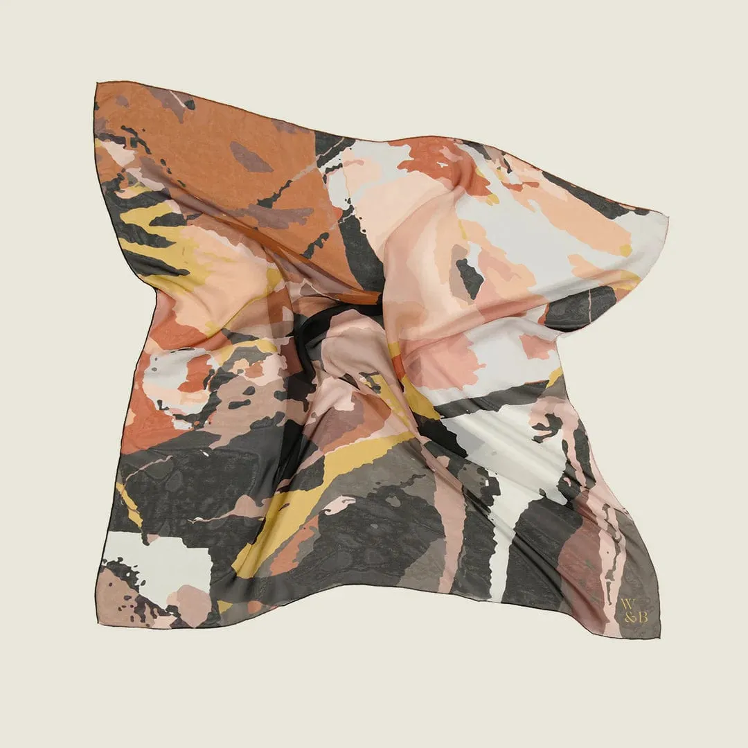 Walker & Bing Kat Silk Chiffon Scarf