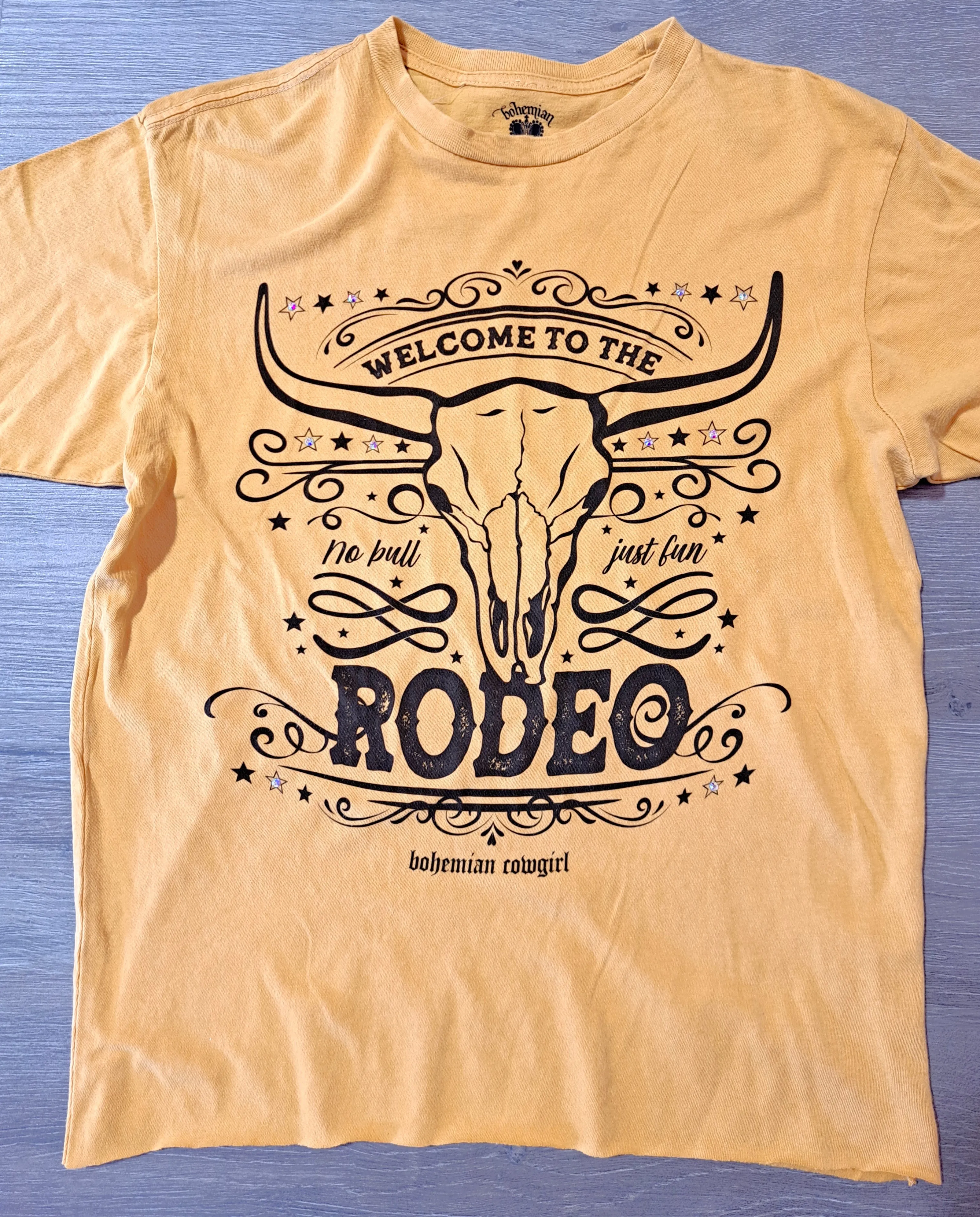 Welcome to the Rodeo Filigree T-Shirt W/ Rhinestones