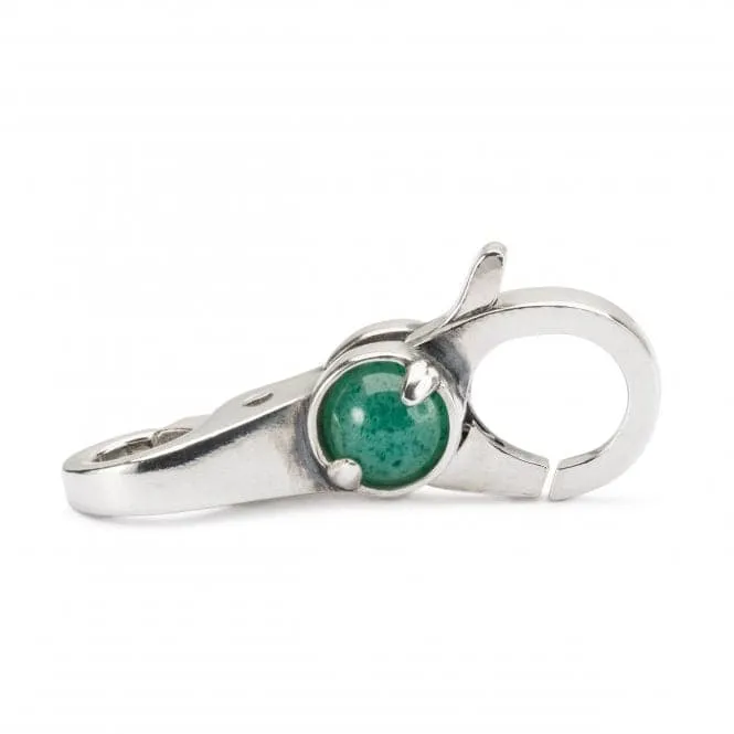 White & Green Sterling Silver Lock TAGLO-00081